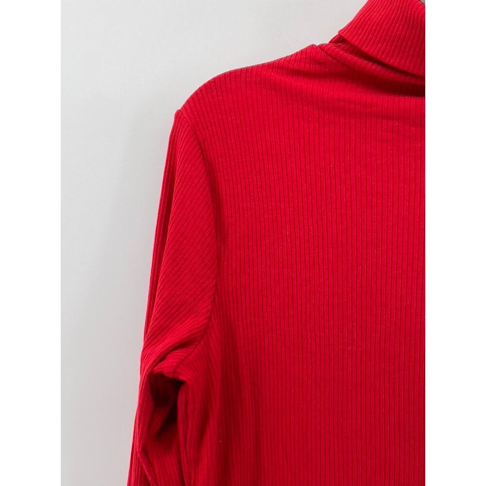 Old Navy Women's Red Solid Knit Pullover Turtlene… - image 5